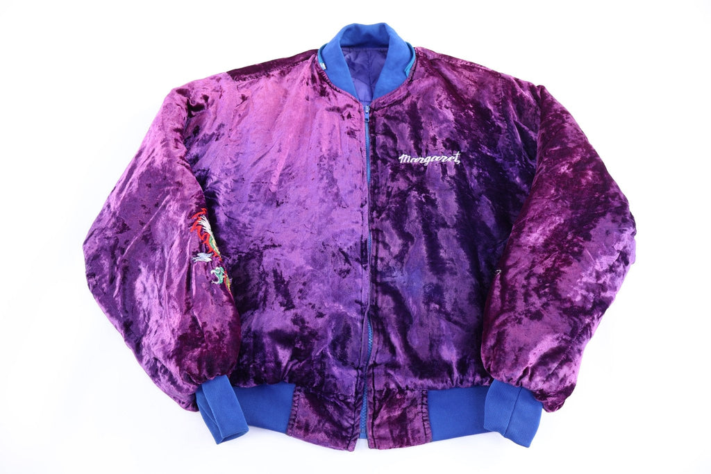 1988/89 Korea Souvenir Velvet Bomber Jacket product image 2