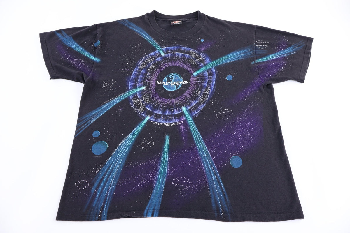 1995 Harley Davidson Motorcycles Galaxy Graphic T-shirt product image 1