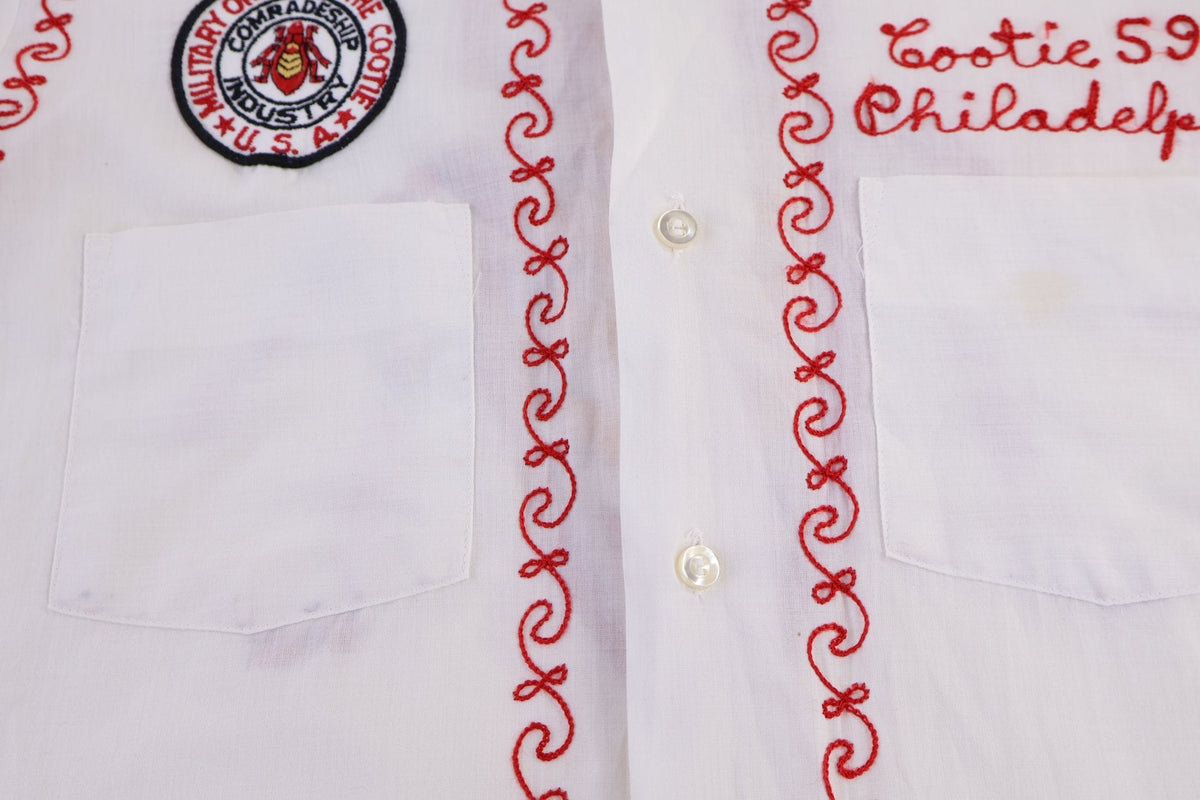 70's The Military Order of The Cootie Button Down