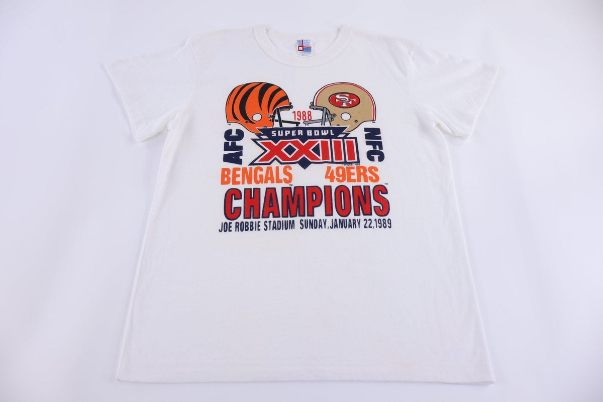 80's Bengals Vs 49ers Superbowl Football T-shirt product image 1