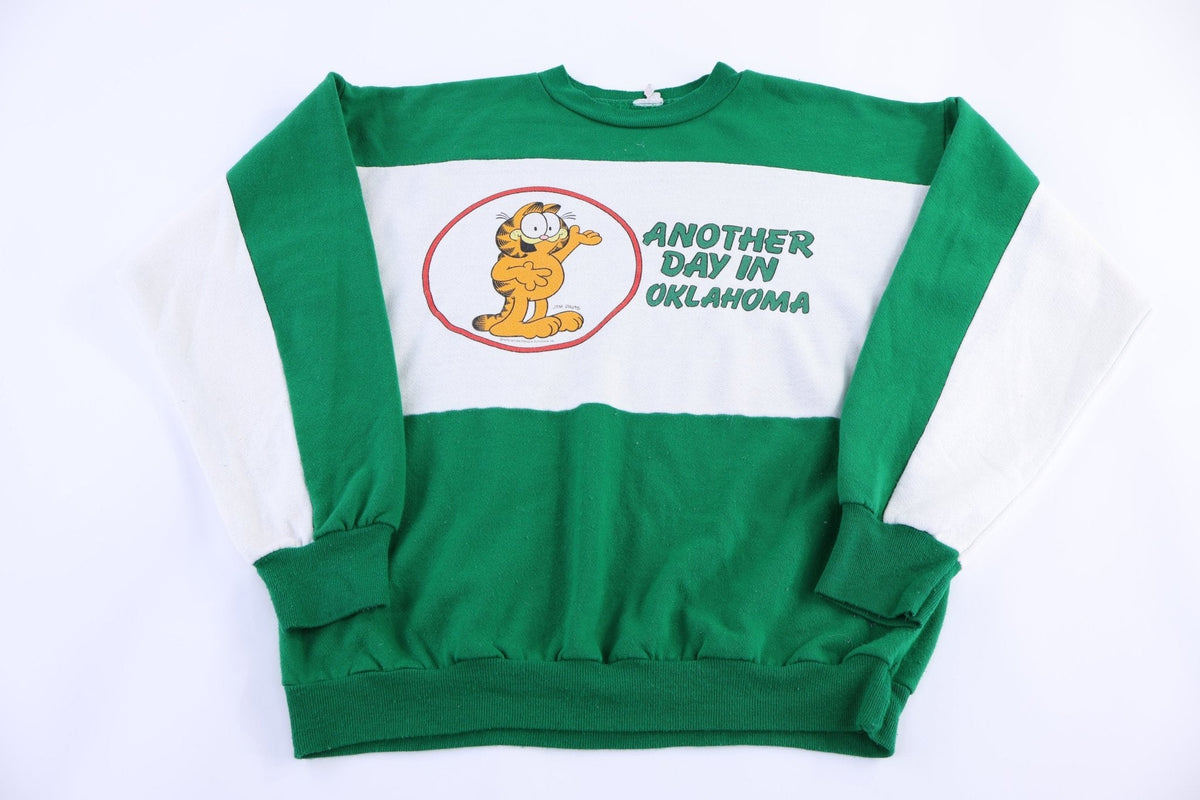 80's Garfield Another Day In Oklahoma Sweatshirt product image 1
