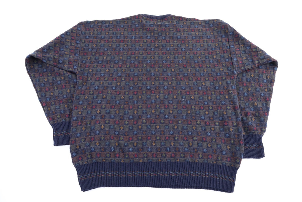 80's Idea Uomo Multipattern Knit Sweater