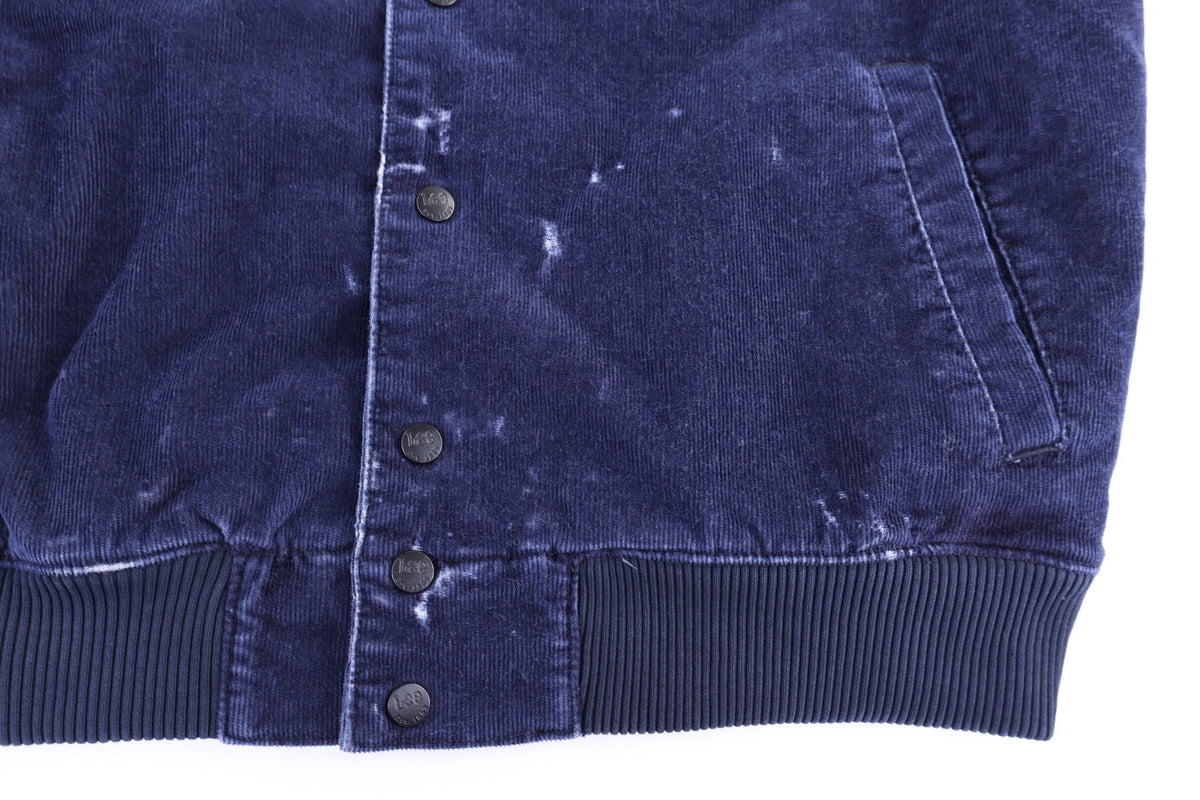 80's Lee Blue Corduroy Bomber Jacket product image 3