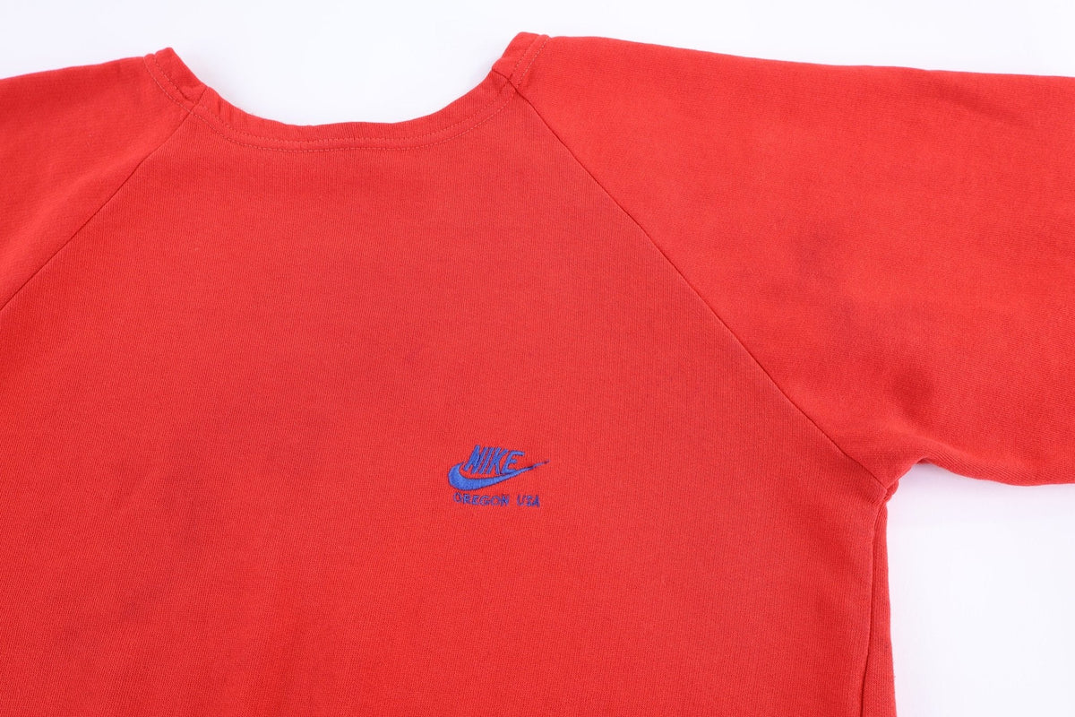 80's Nike Embroidered Logo Red Pullover