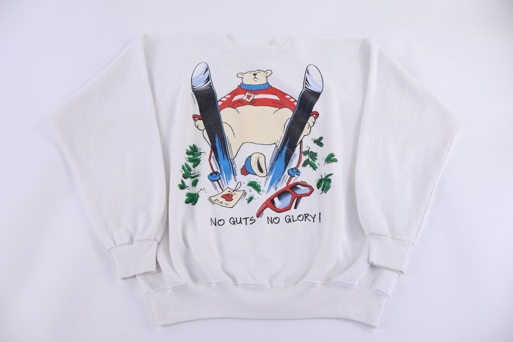 80's Polar Bear Skiing Graphic Sweatshirt product image 1