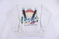 80's Polar Bear Skiing Graphic Sweatshirt product image 1