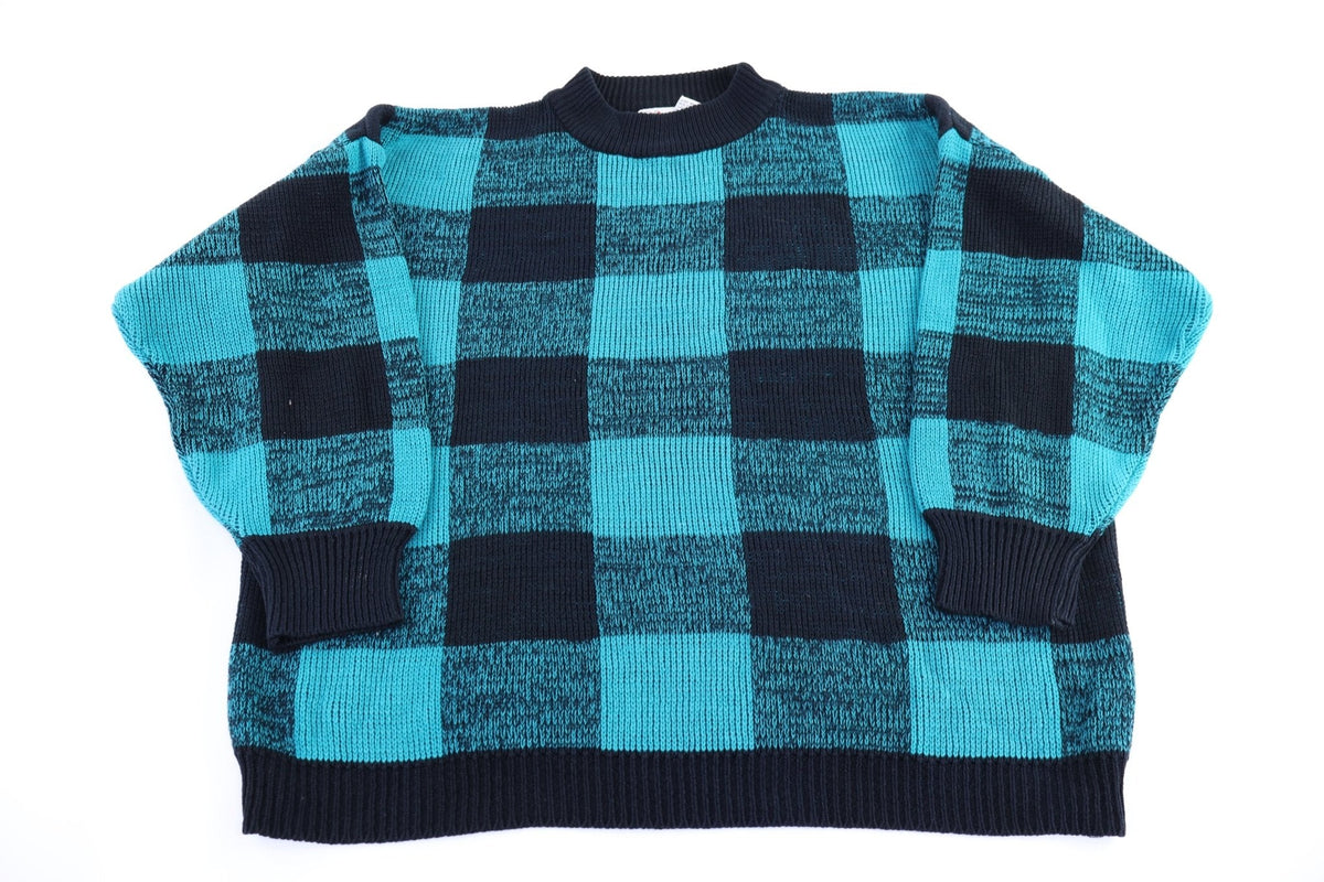 80's Ricki Multipatterned Knit Sweater