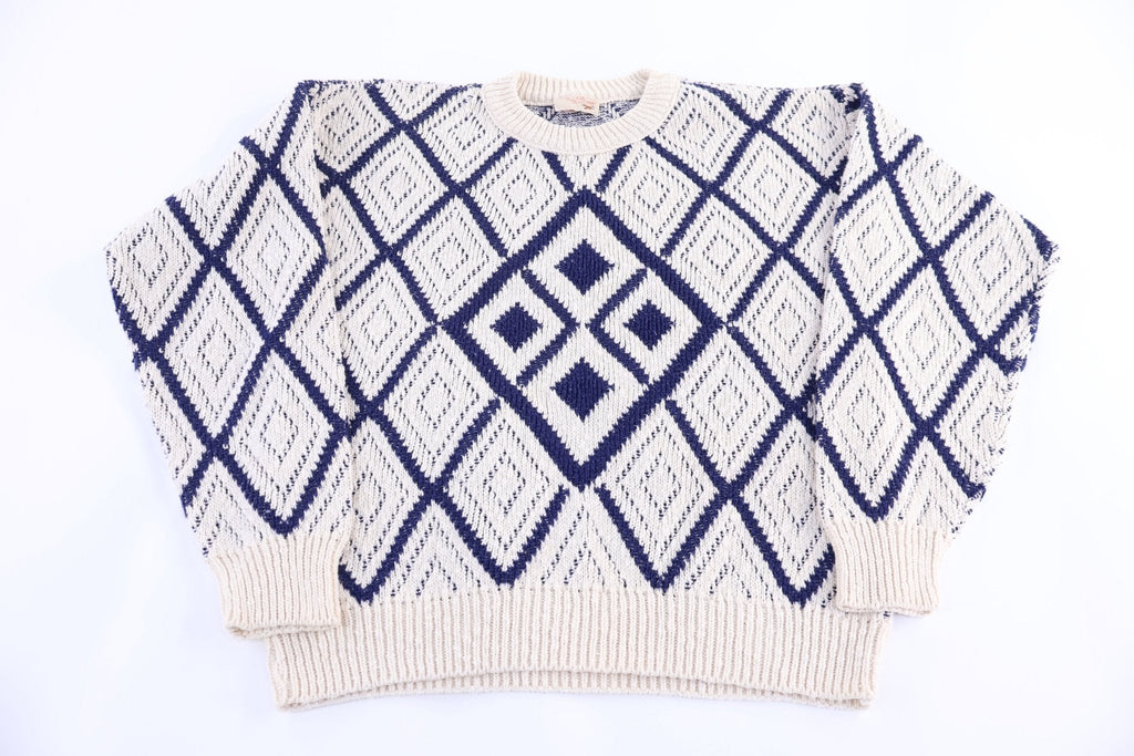 80's The Fox Multipattern Knit Sweater