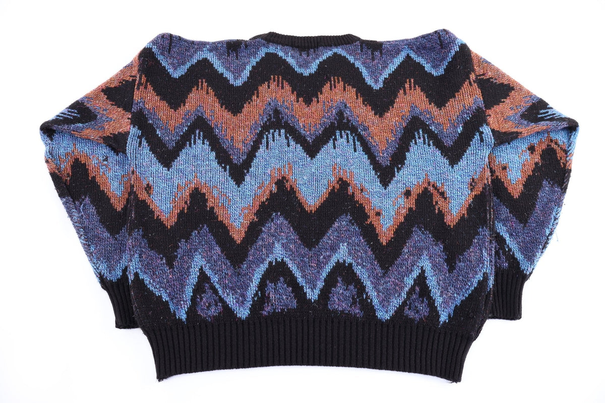 80's Uniform Code Multicolor Knit Sweater