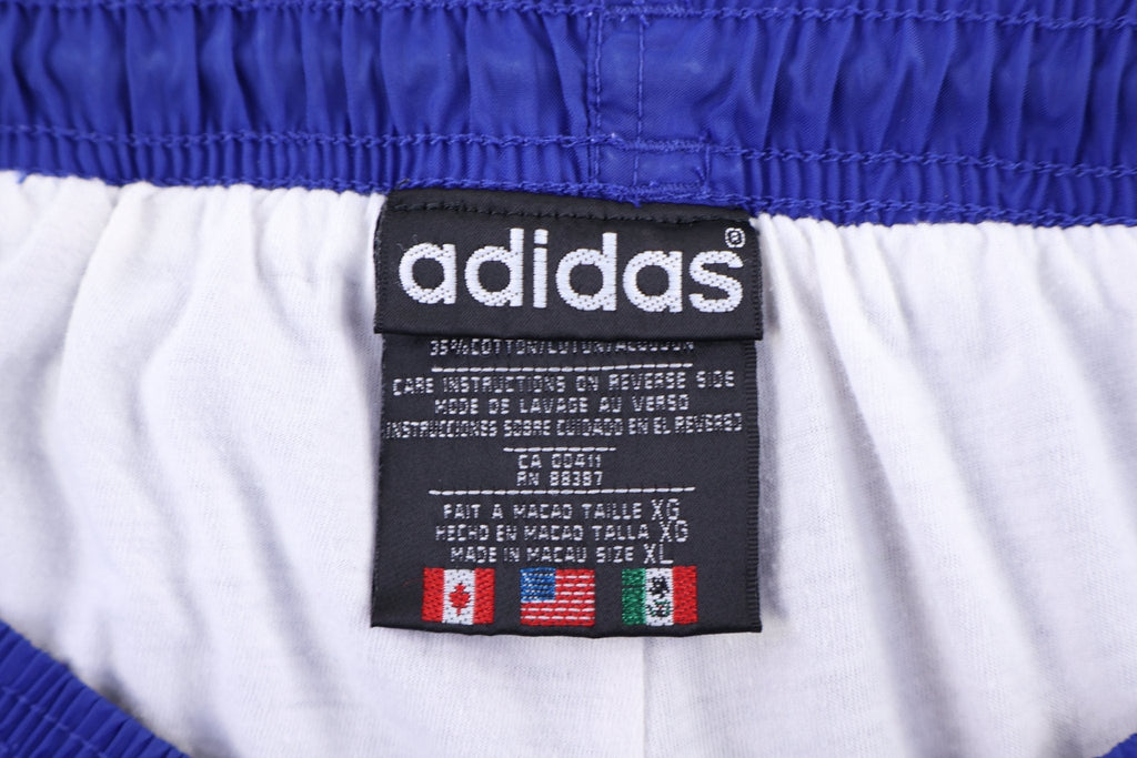 90's Adidas Embroidered Logo Blue Track Pants product image 3