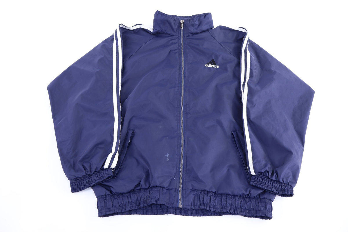 90's Adidas Embroidered Logo Full Zip Windbreaker Jacket product image 1