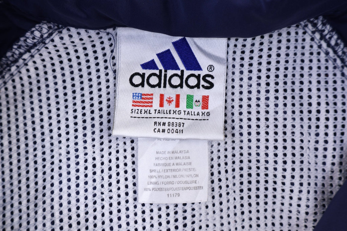 90's Adidas Embroidered Logo Full Zip Windbreaker Jacket product image 4