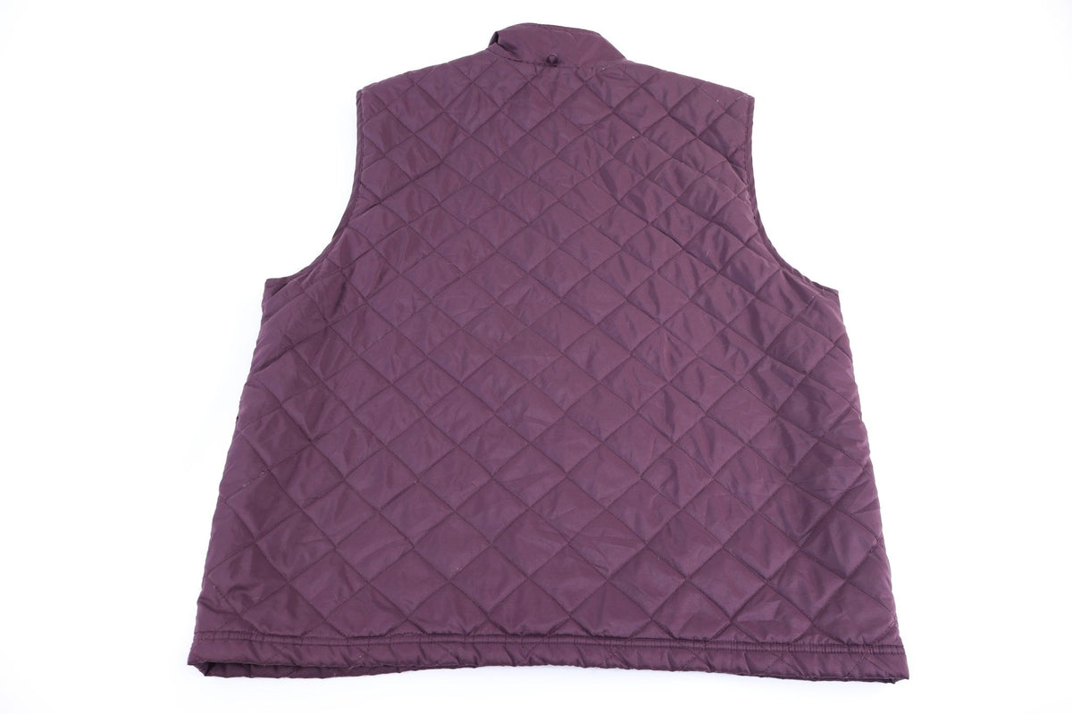 90's Adidas Embroidered Logo Purple Full Zip Vest