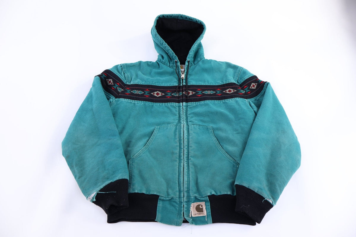 90's Carhartt Aztec Pattern Full Zip Jacket product image 1