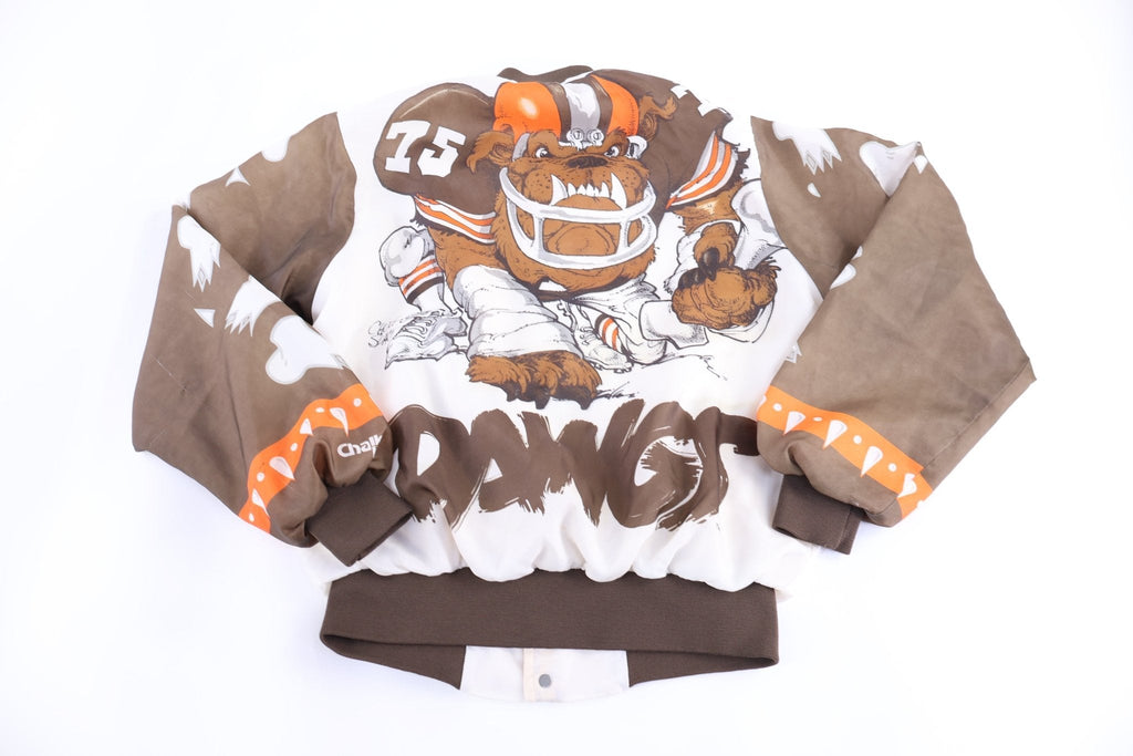 90's Cleveland Browns Football Bomber Chalk Line Jacket product image 1