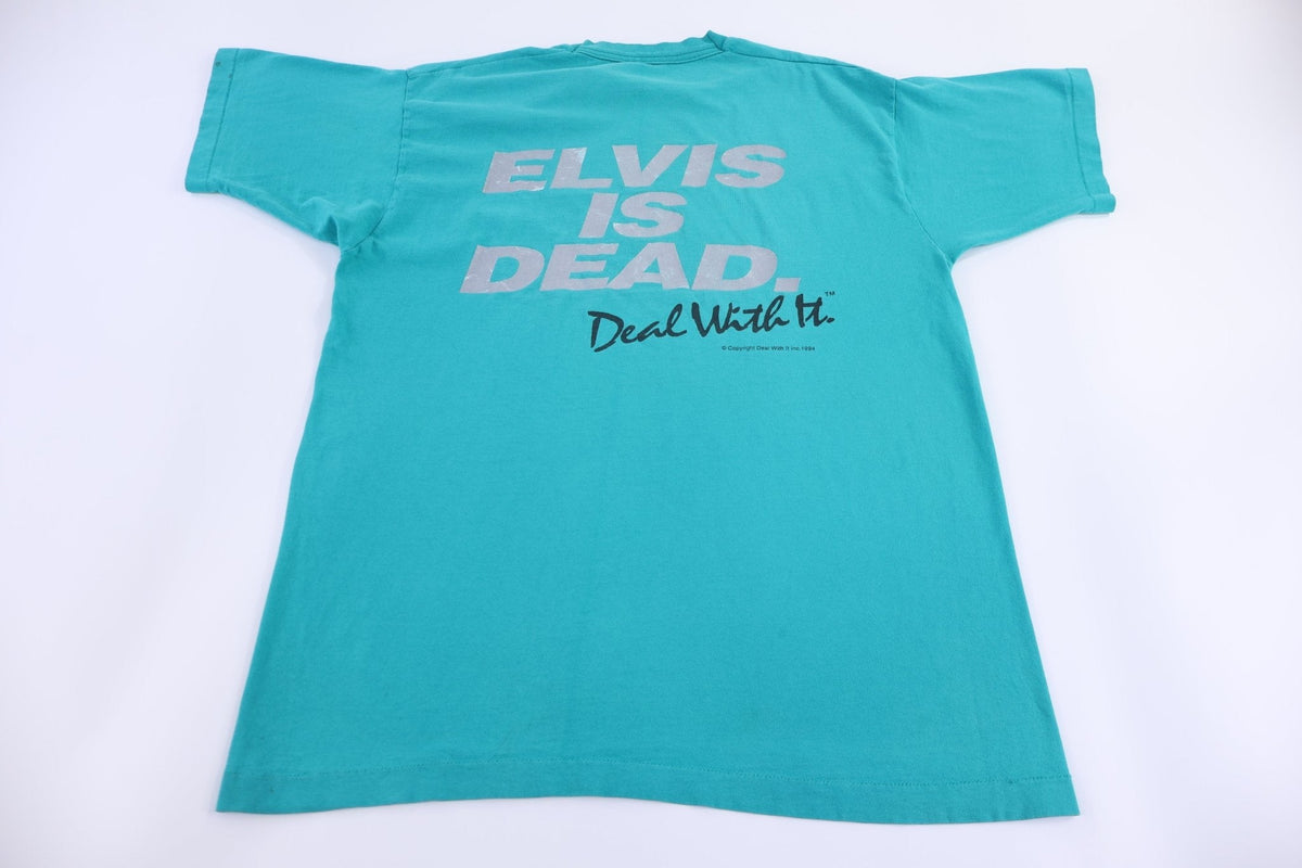 90's Elvis Is Dead Deal With It T-shirt product image 1