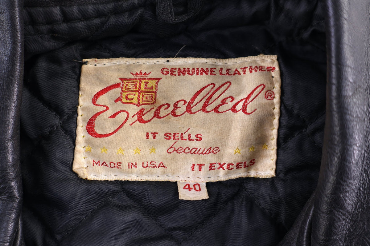 90's Excelled Black Leather Jacket product image 3