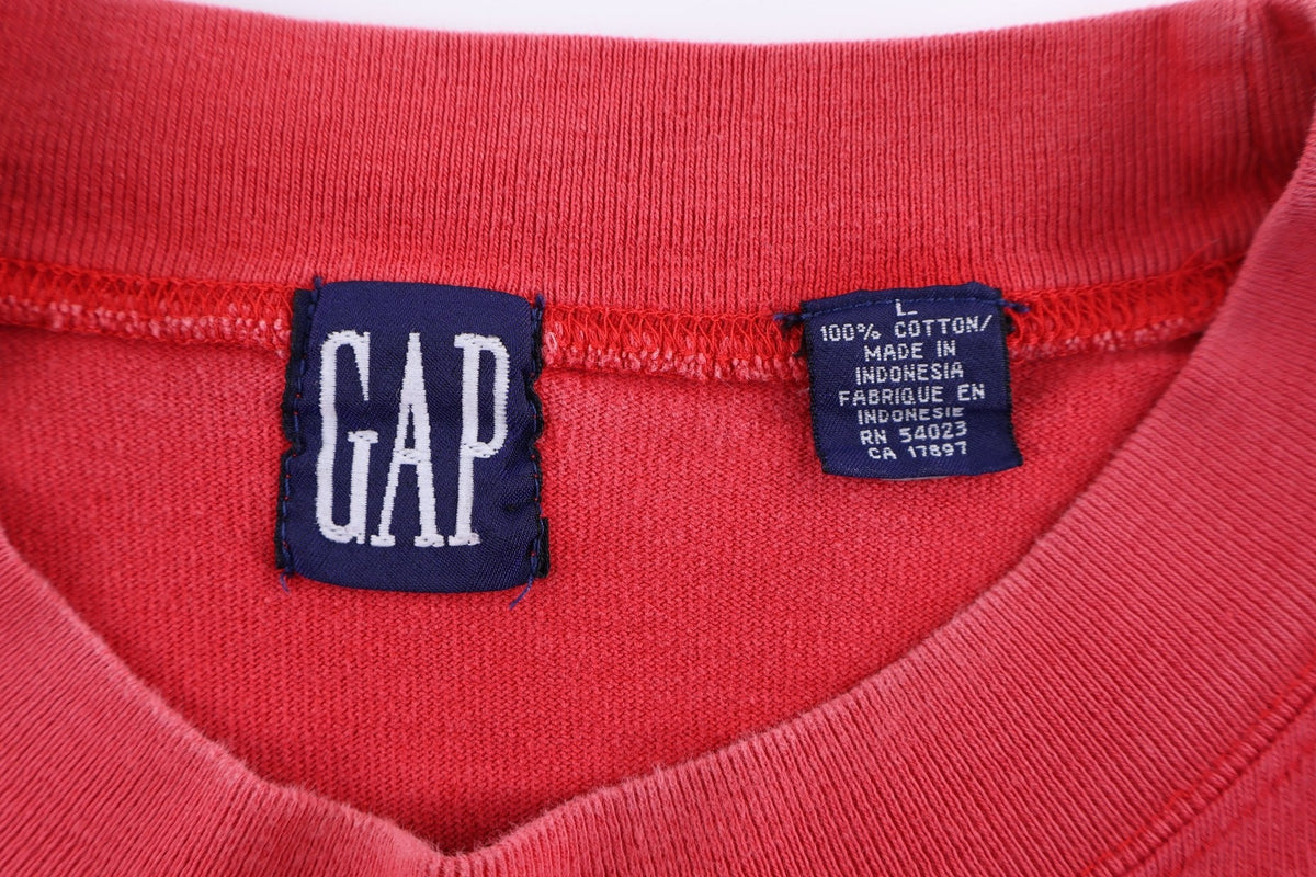 90's GAP Red & Blue Light Pullover