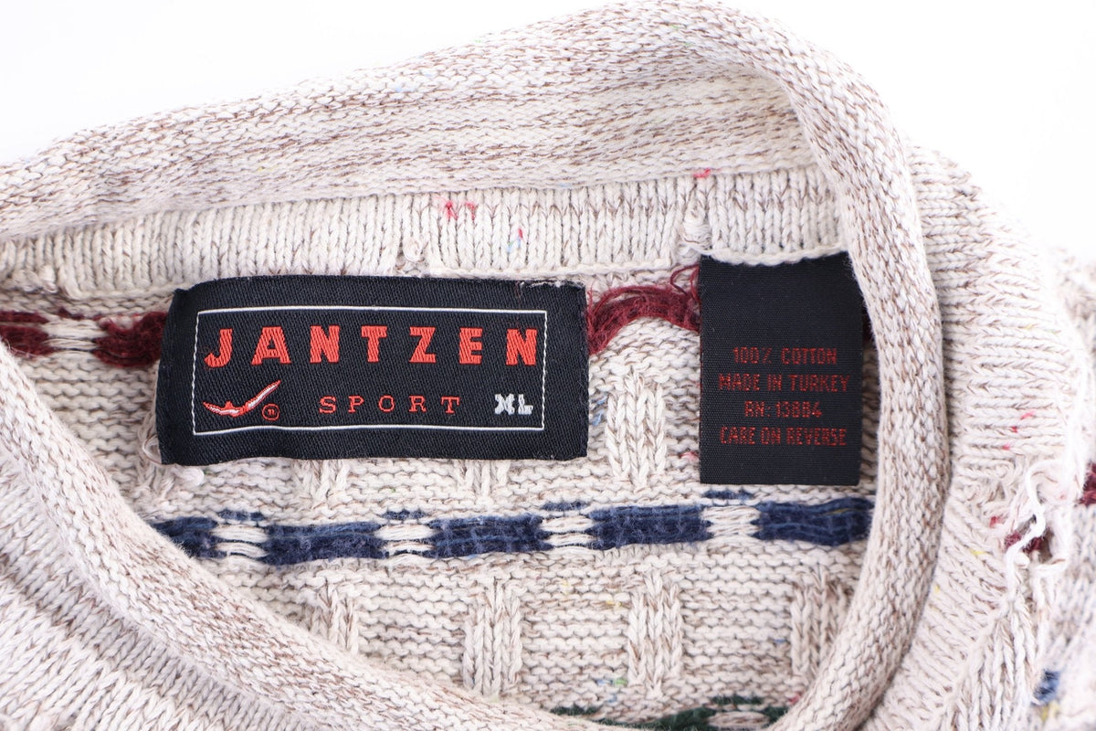 90's Jantzen Multipattern Knit Sweater
