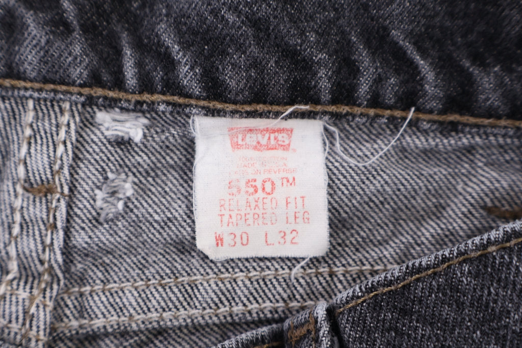90's Levi's 550 Black Dneim Jeans product image 5