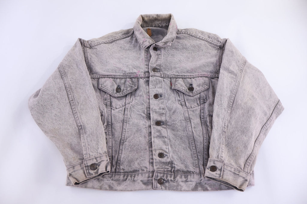90's Levi's Grey Denim Trucker Jacket product image 1
