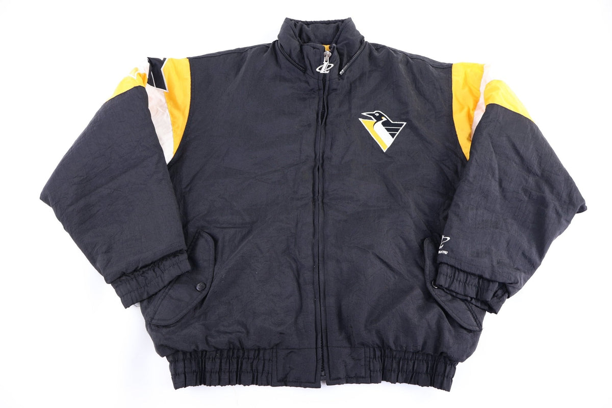 90's Logo Athletics Pittsburgh Penguins Hockey Puffer Jacket product image 1