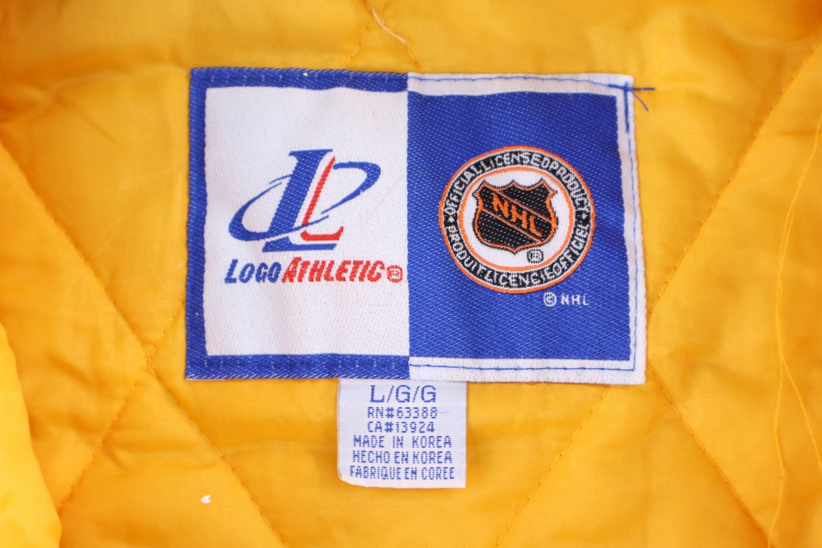 90's Logo Athletics Pittsburgh Penguins Hockey Puffer Jacket product image 3