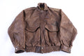 90's Manzoor Brown Leather Jacket product image 1