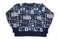 90's Michael Gerald Multipattern Knit Sweater