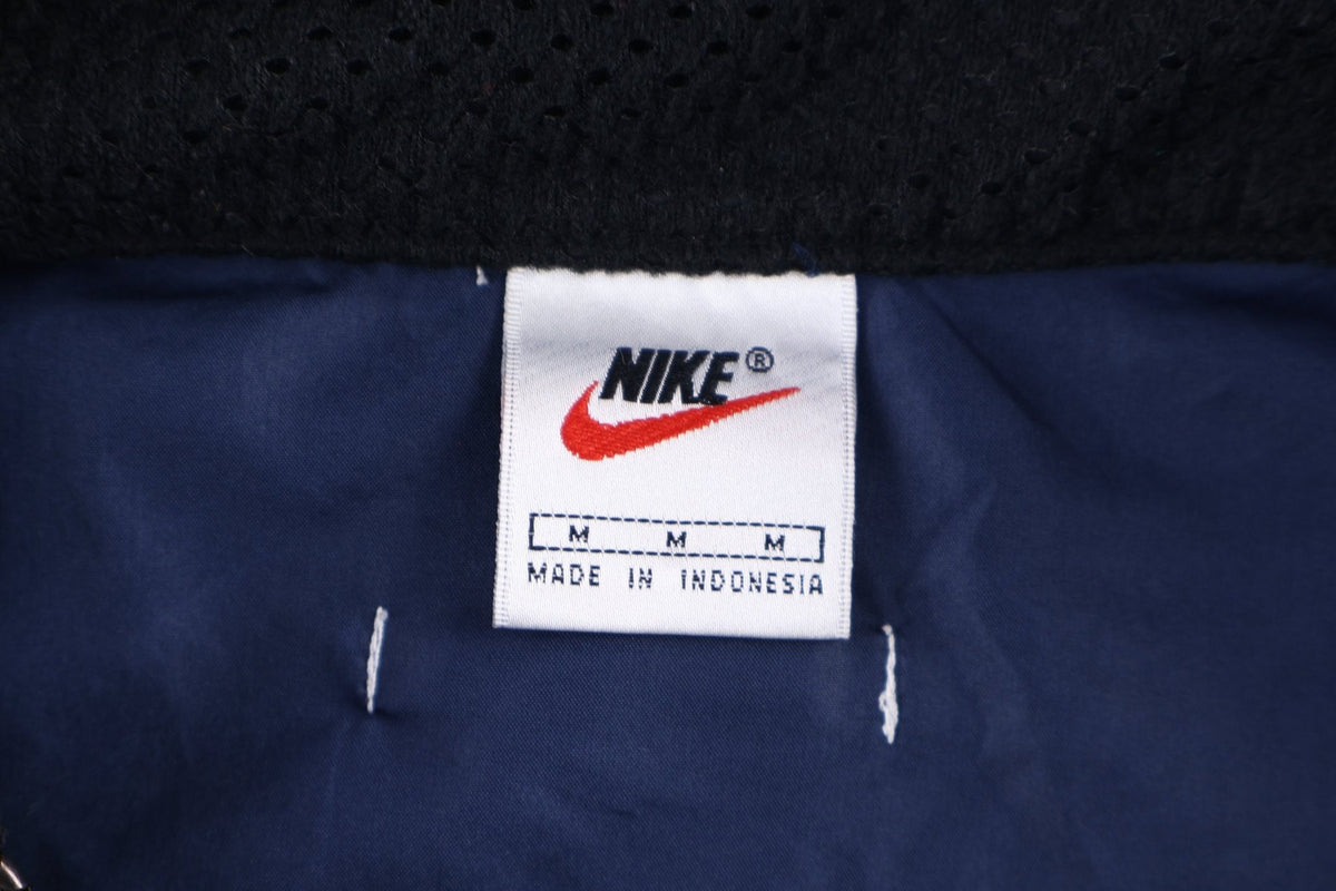 90's Nike Embroidered Logo blue full Zip Vest