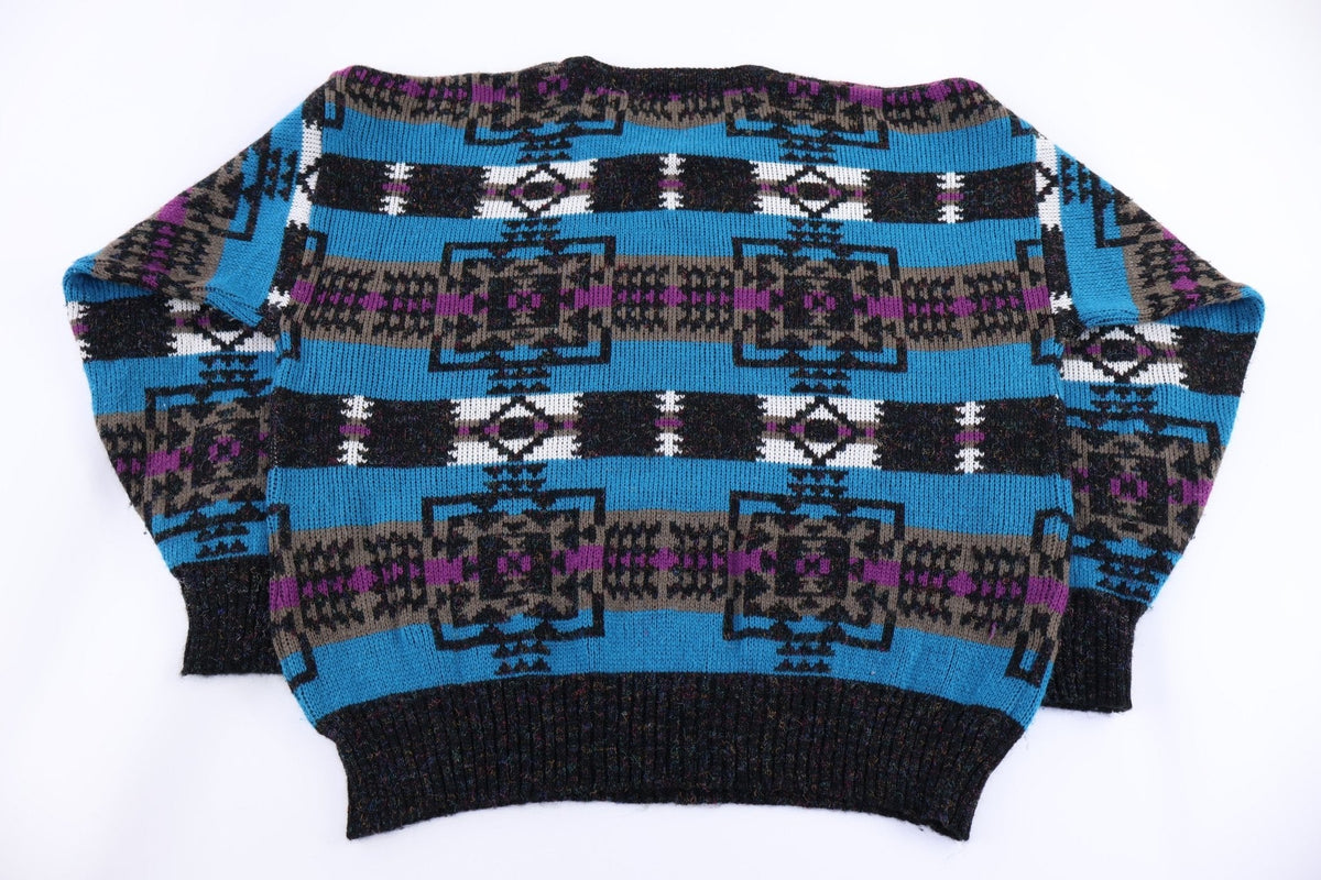 90's Penn's Landing Multipattern Knit Sweater