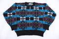 90's Penn's Landing Multipattern Knit Sweater