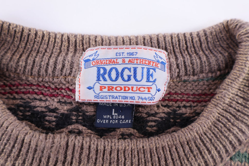 90's Rogue Product Multipattern Knit Sweater