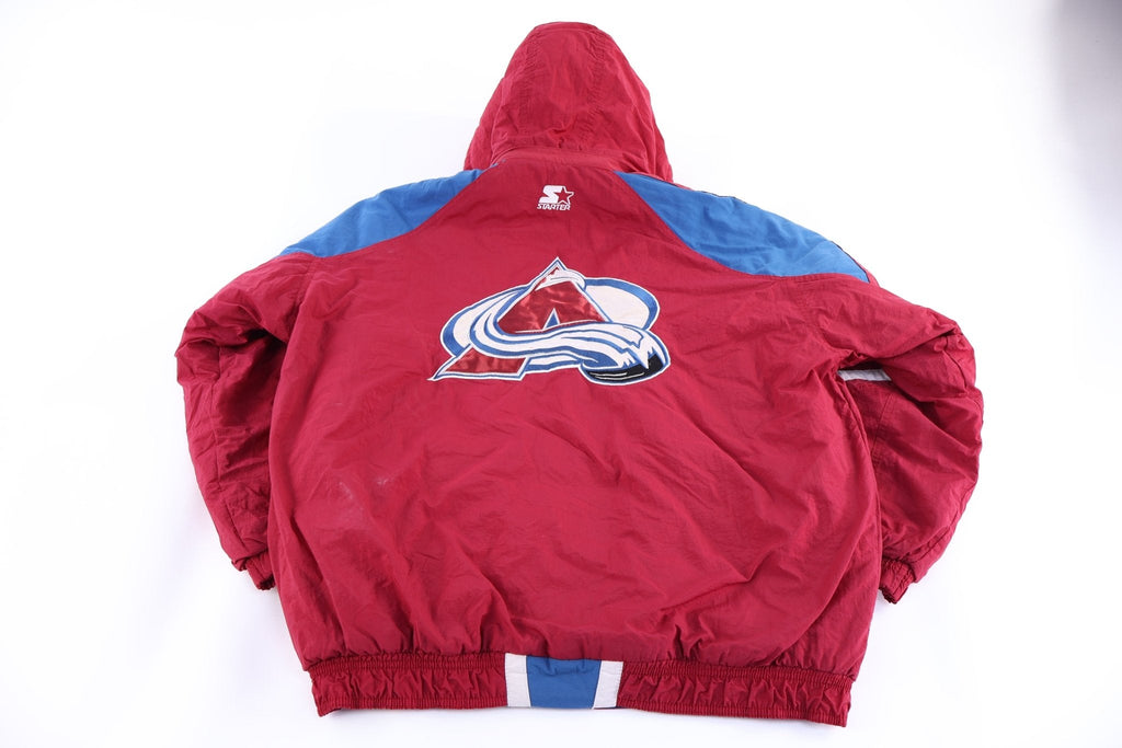 90's Starter Colorado Avalanche Full Zip Puffer Jacket product image 2