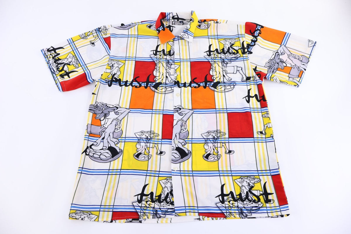 90's Trust Hip Hop Graphic Button Down
