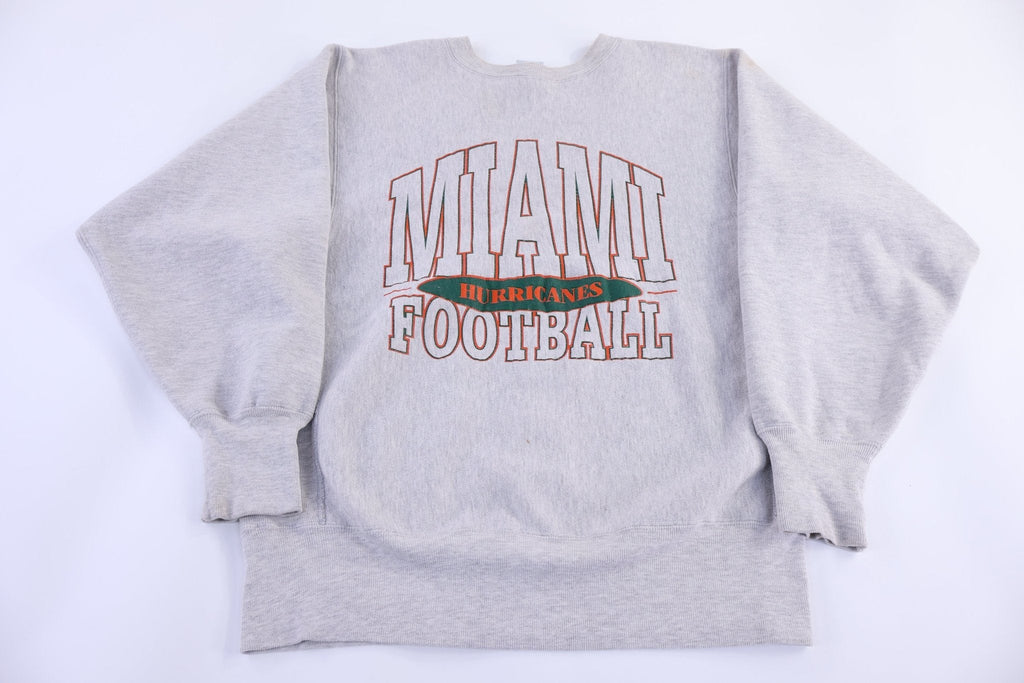 90's University of Miami Football Reverse Weave Sweatshirt product image 1