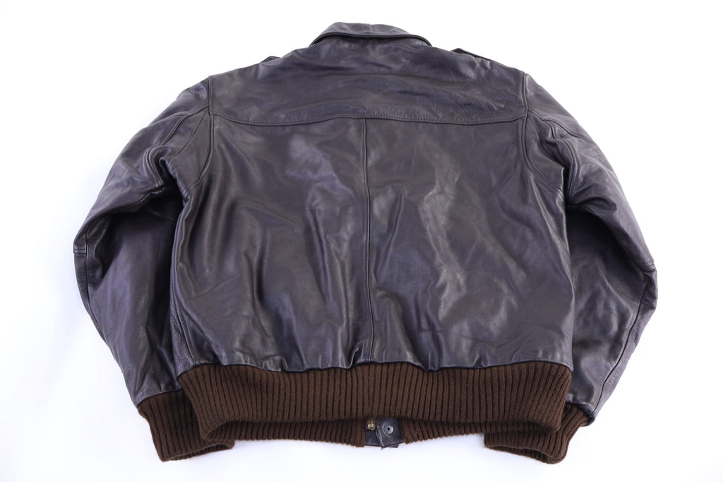 American Express Brown Full Zip Leather Jacket product image 2