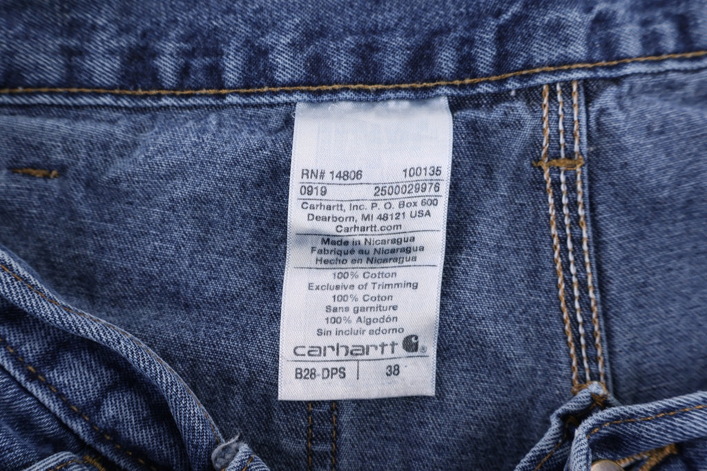 Carhartt Logo Patch Blue Denim Shorts product image 4