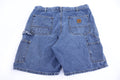 Carhartt Logo Patch Blue Denim Shorts product image 1