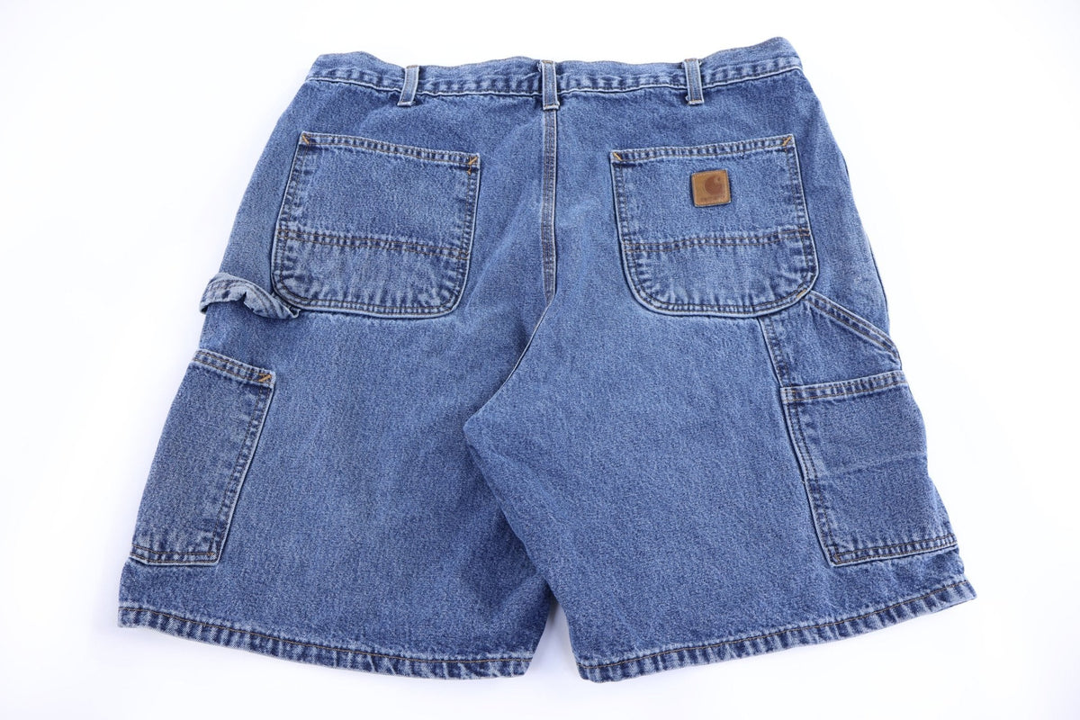 Carhartt Logo Patch Blue Denim Shorts product image 1