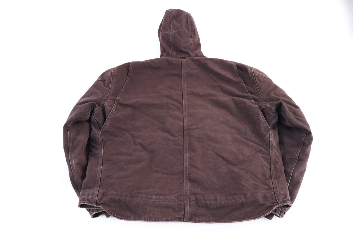 Carhartt Logo Patch Brown Full Zip Jacket product image 2