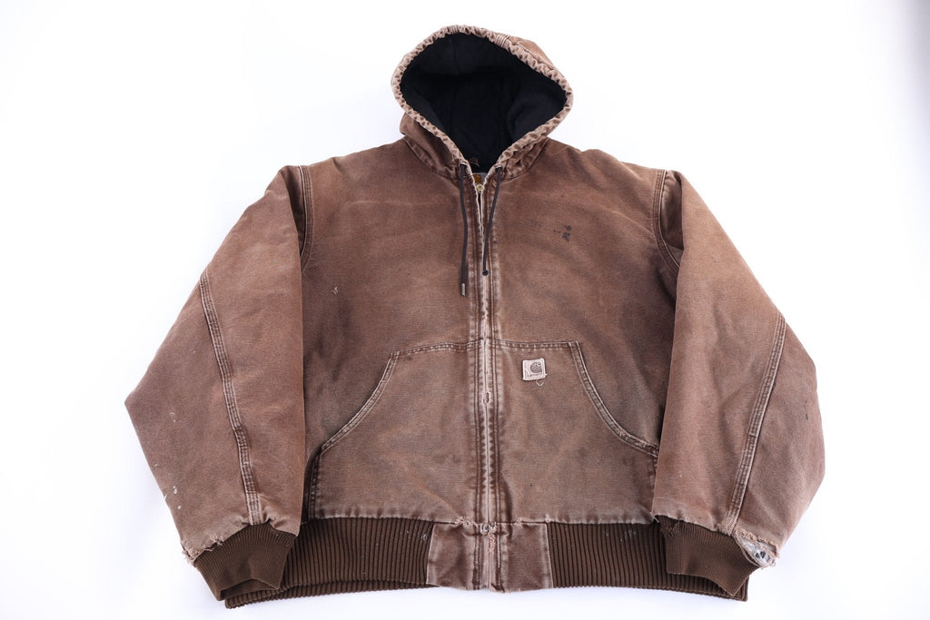 Carhartt Logo Patch Brown Full Zip Jacket product image 1