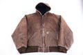 Carhartt Logo Patch Brown Full Zip Jacket product image 1