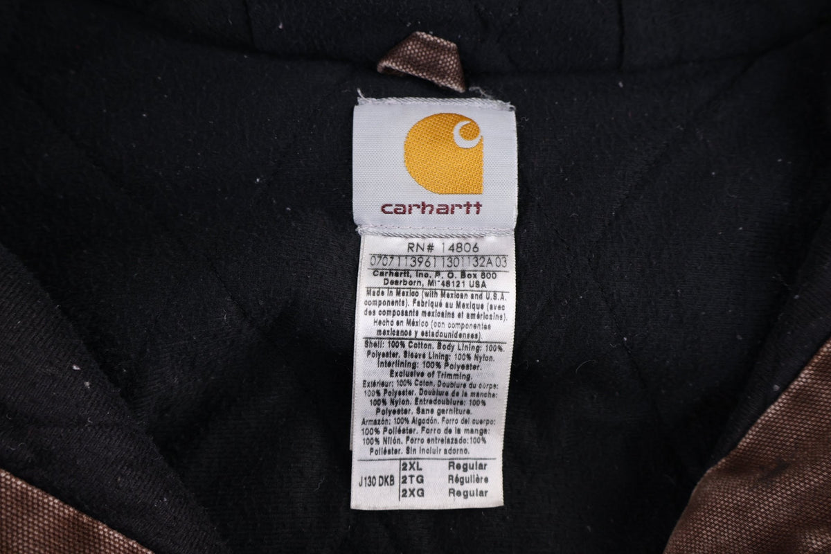 Carhartt Logo Patch Brown Full Zip Jacket product image 3