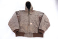 Carhartt Logo Patch Brown Full Zip Jacket product image 1