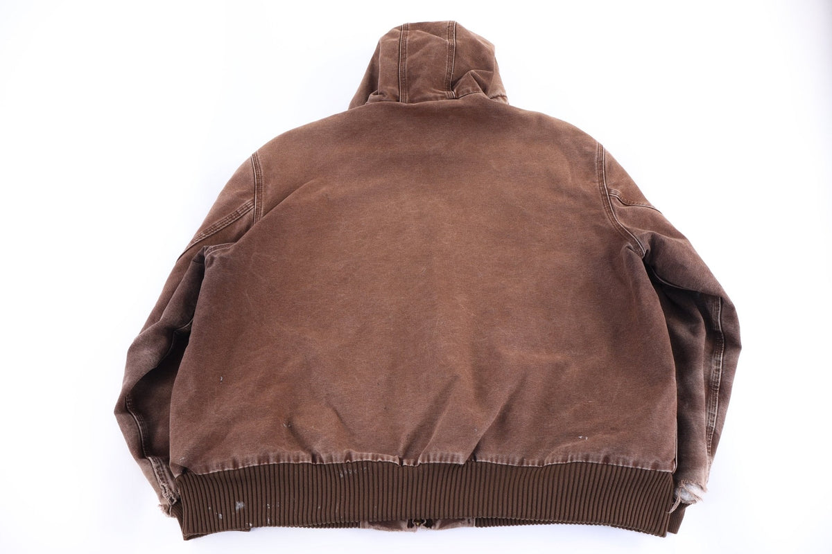 Carhartt Logo Patch Brown Full Zip Jacket product image 2
