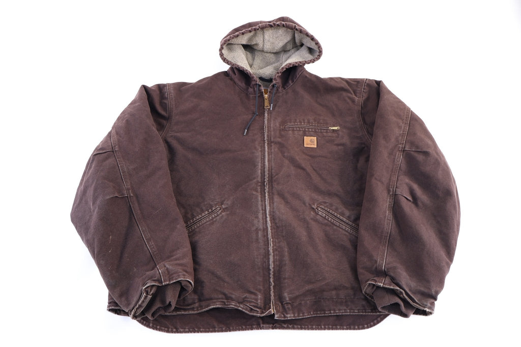 Carhartt Logo Patch Brown Full Zip Jacket product image 1
