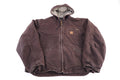 Carhartt Logo Patch Brown Full Zip Jacket product image 1