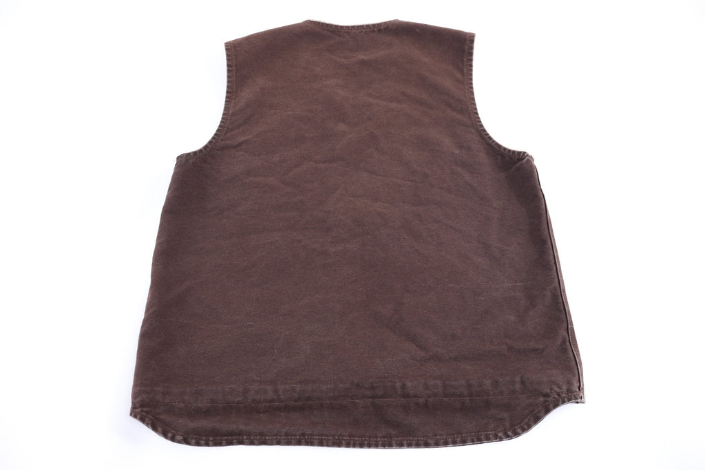 Carhartt Logo Patch Brown Full Zip Vest