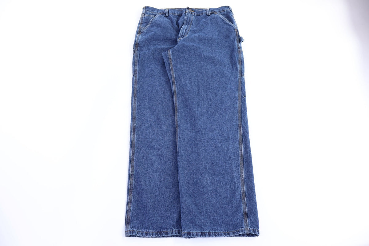 Carhartt Logo Patch Dark Wash Denim Pants product image 2
